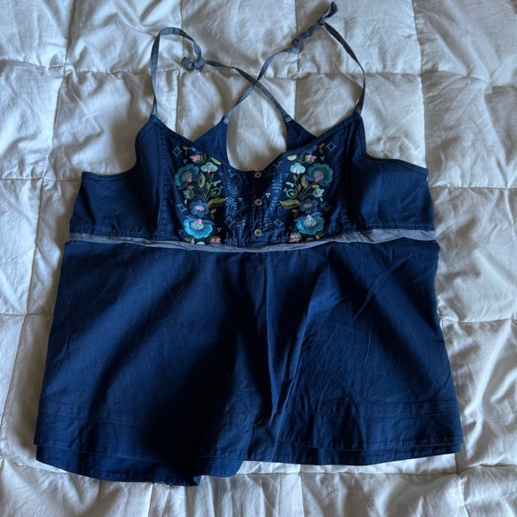 Vintage Abercrombie & Fitch Embroidered Top - Picture 2 of 5